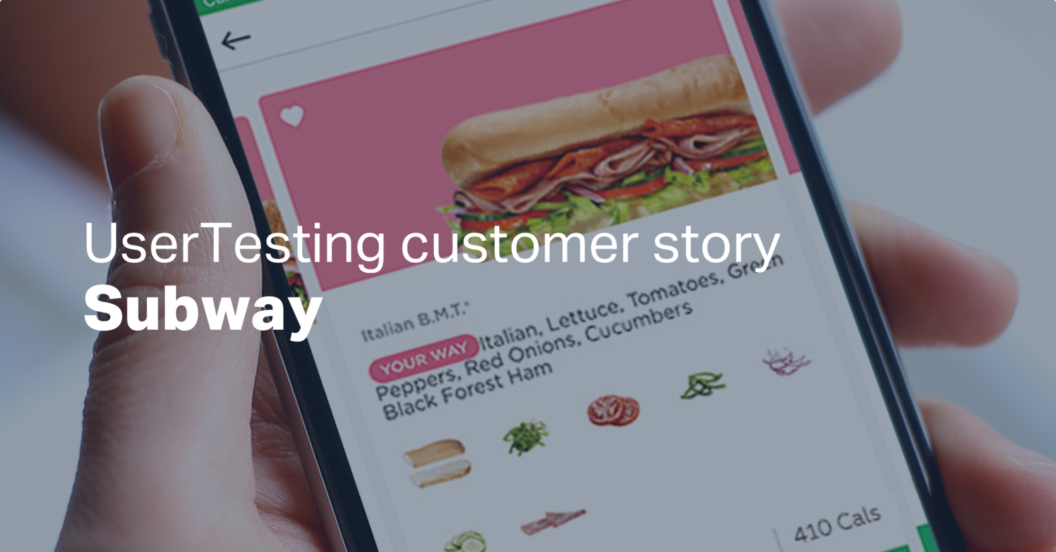 Subway + UserTesting