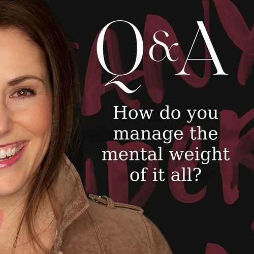 Q&A: How do you manage the mental weight of it all?