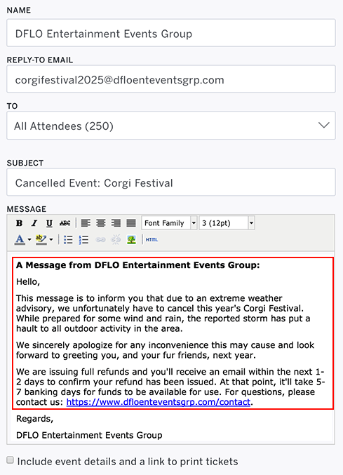 How to Write an Event Cancellation Email?