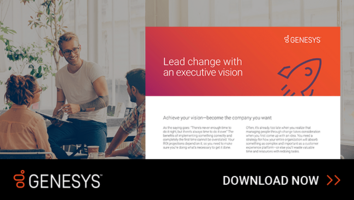 Lead change with an executive vision