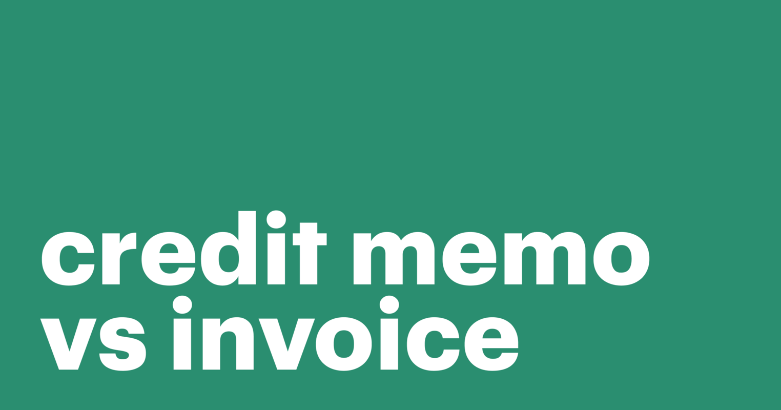 A Comparison Guide to Credit Memos Vs. Invoices