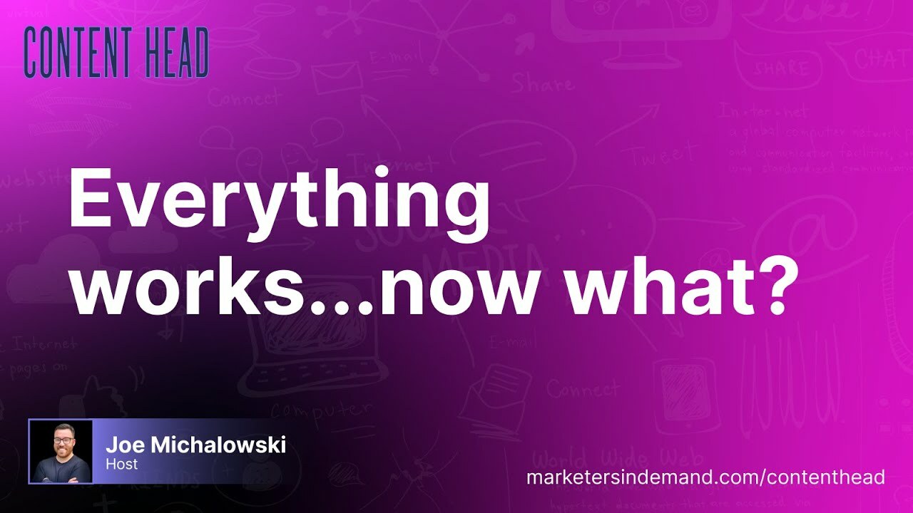 Everything works...now what?