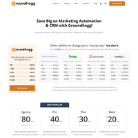 Teardown: Groundhogg's Pricing Page