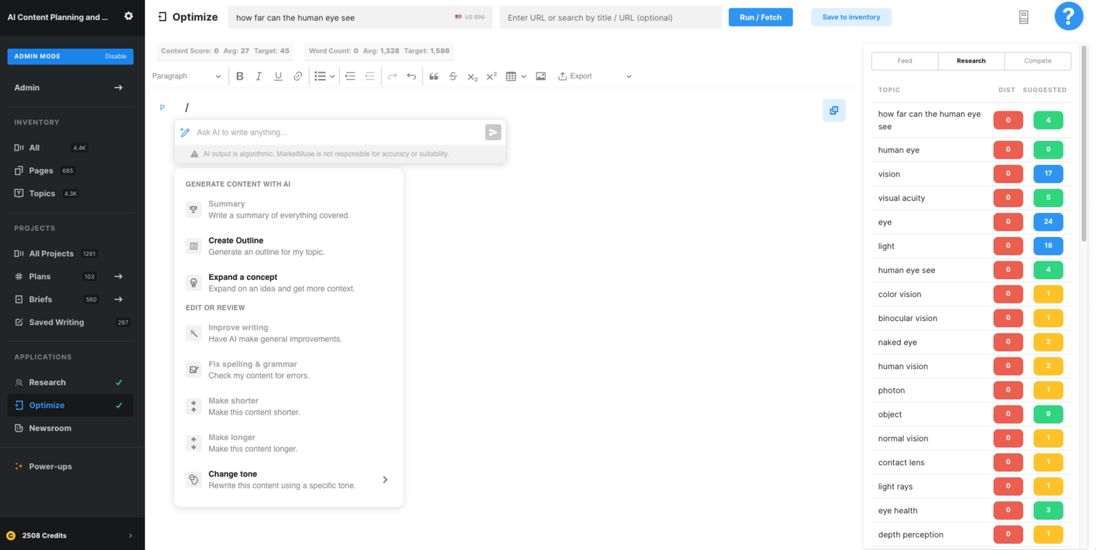 Optimize Has An Upgrade