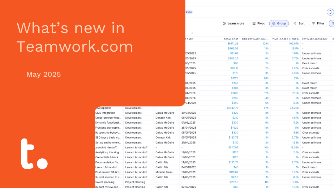 What's new in Teamwork.com | May 2025