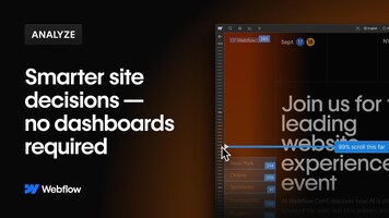 Meet Webflow Analyze – Visual Web Analytics, Right on the Canvas 🔍📊