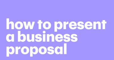 How to present a business proposal