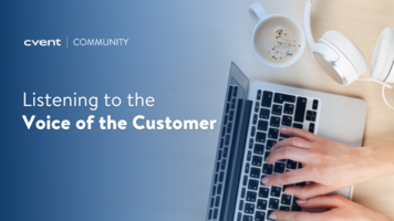 Voice of the Customer – Cvent Community