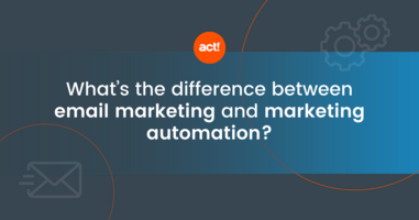 What's the difference between email marketing and marketing automation?
