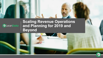 Scaling Revenue Operations and Planning for 2019 and Beyond
