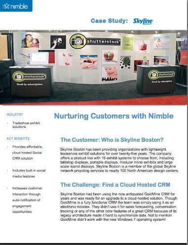 Nimble CRM and Skyline Boston case study