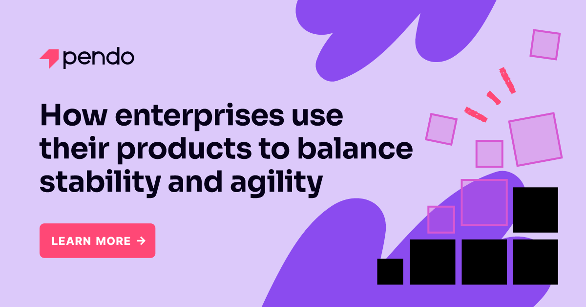 How enterprises use their products to balance stability and agility | Pendo Blog