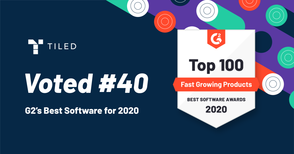 Tiled Named on G2 2020 Best Of Awards