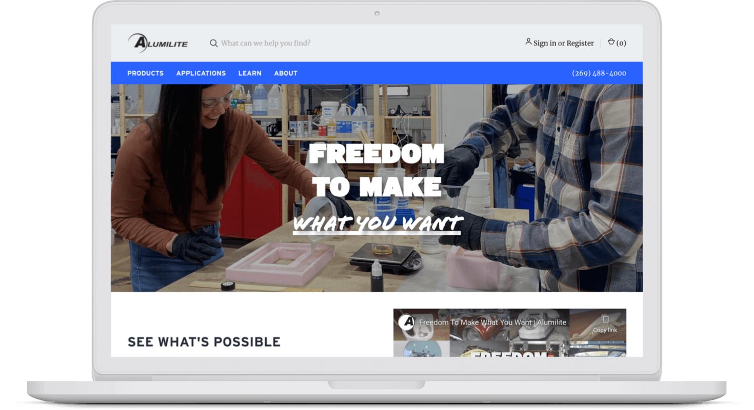 Alumilite improved customer education and support and drove a 45X ROI with Emotive