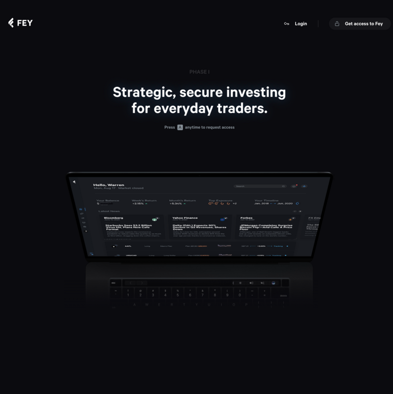 Teardown: Fey's Landing Page