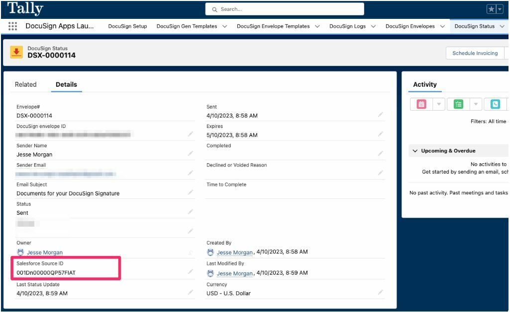 DocuSign for Salesforce: How to Create a Lookup Relationship Between DocuSign Status and Salesforce Objects