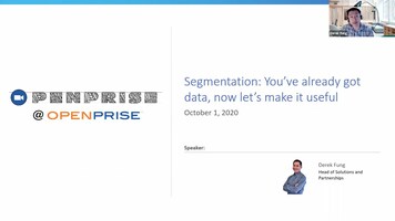 Openprise @ Openprise Master Class #2 - Segmentation: You?ve already got data, now let?s make it useful