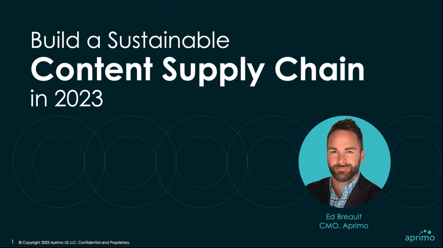 Build Sustainable Content Supply Chain in 2023