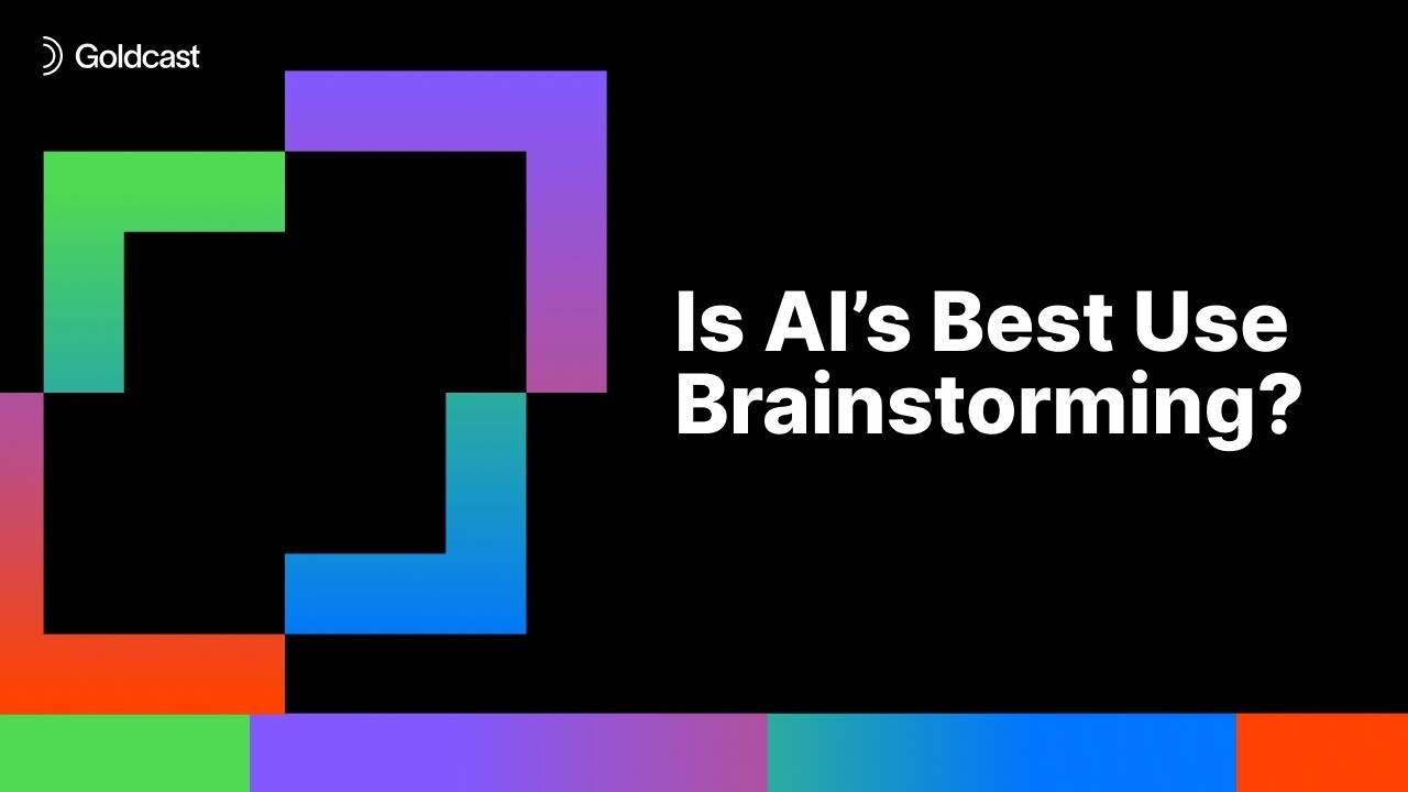 Is AI's Best Use Brainstorming? | Noah Kravitz Host of the NVIDIA AI Podcast | Goldcast's AI Summit
