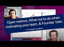EP3: Open metrics, What not to do when motivating your team, Founder Veto 🧑‍🚀  +2 emergency updates
