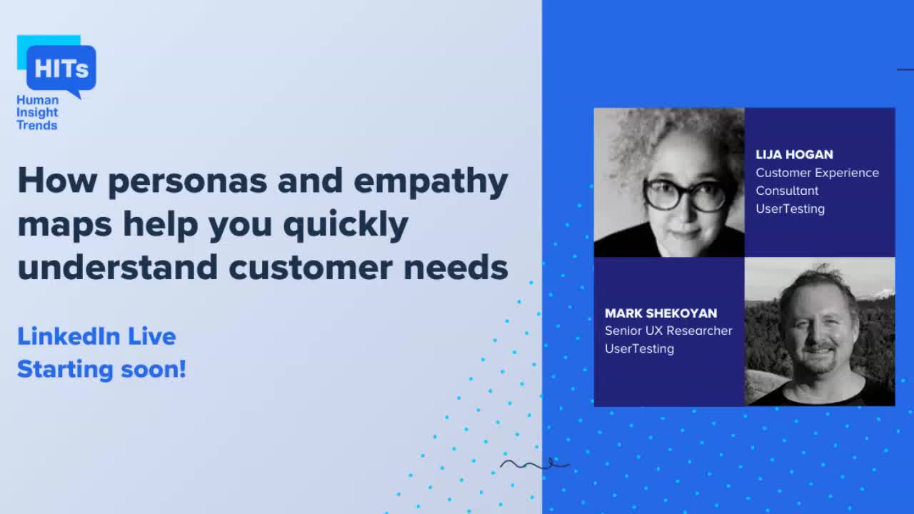 UserTesting on LinkedIn: How personas and empathy maps help you quickly understand customer | 12 comments