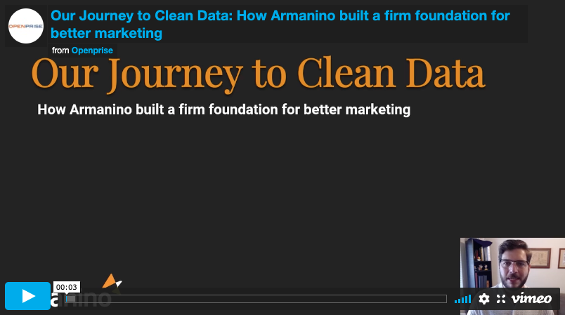 Our Journey to Clean Data: How Armanino built a firm foundation for better marketing