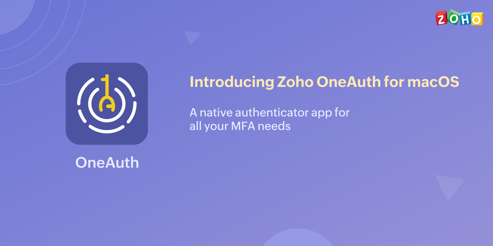 Introducing Zoho OneAuth – Authenticator for macOS