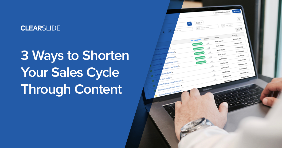 3 Ways to Shorten Your Sales Cycle Through Content