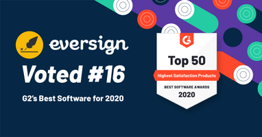 eversign among the Winners of G2's Best Software Companies 2020