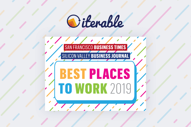 Iterable Recognized as 2019 Bay Area "Best Places to Work"