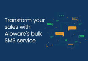 Transform your sales with Aloware's bulk SMS service