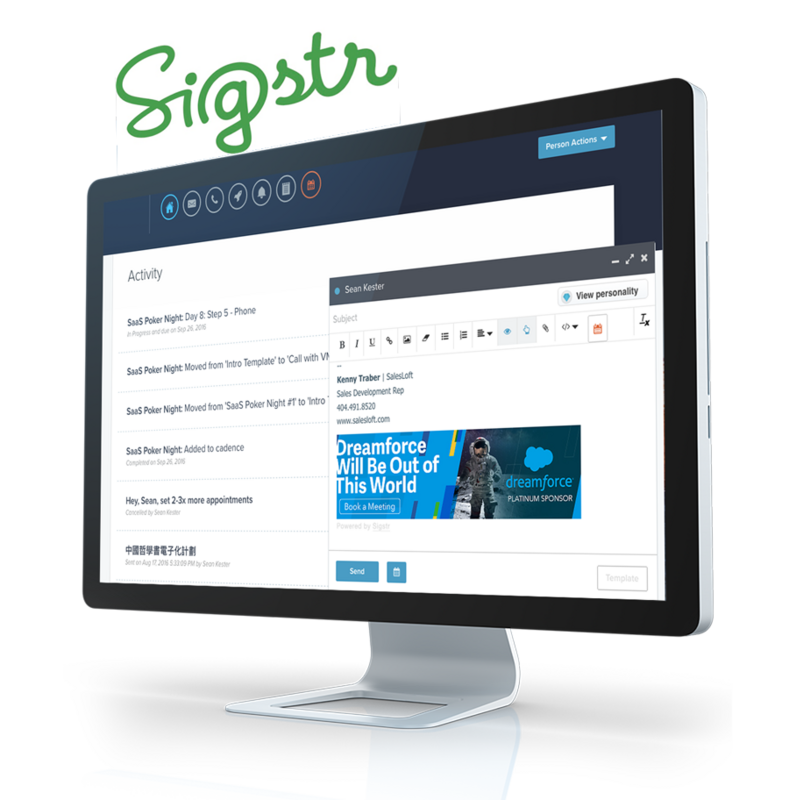 Sigstr Books Demos Twice as Fast With Fewer Emails