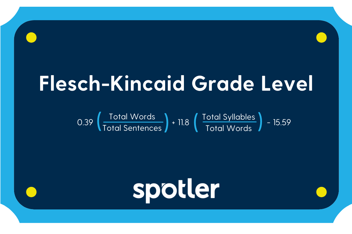 Flesh Kincaid Reading Ease and Grade – The most important metrics you've never heard of