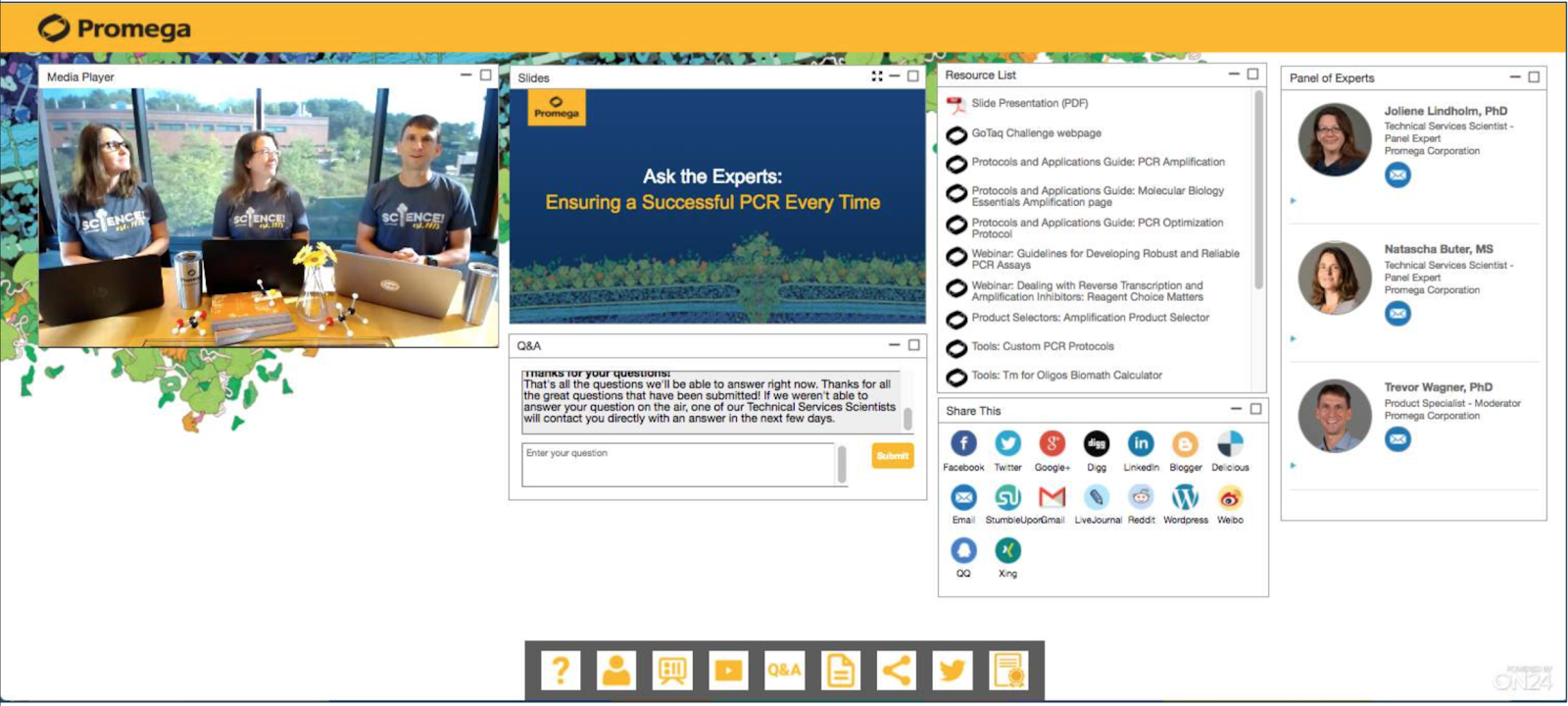 How Promega Rocks Webinars