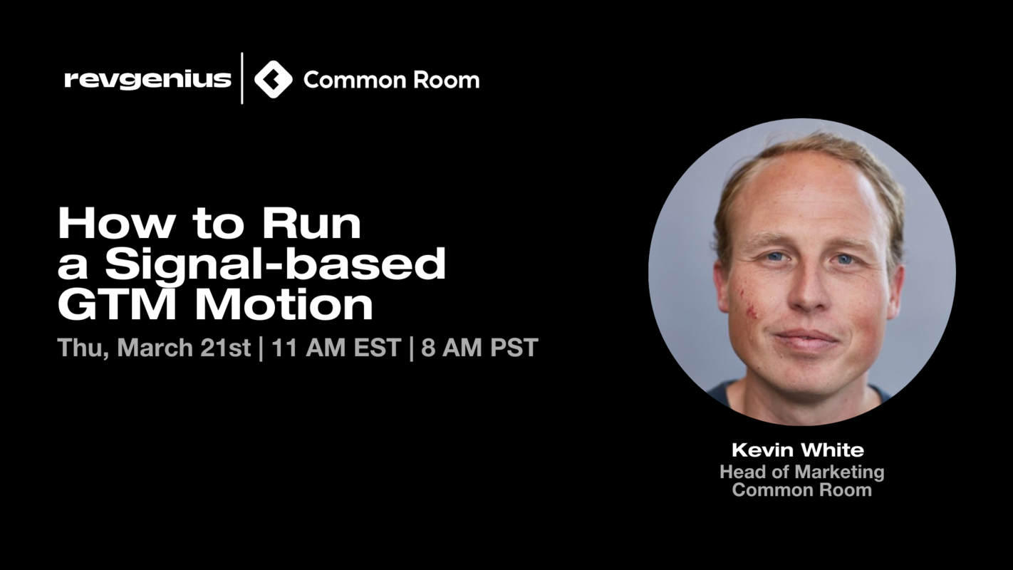 How to Run a Signal-based GTM Motion