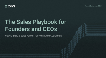 The Sales Playbook for Founders and CEOs