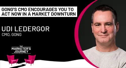 Gong's CMO Encourages You to ACT NOW in a Market Downturn w/ Udi Ledergor, CMO at Gong [Podcast]