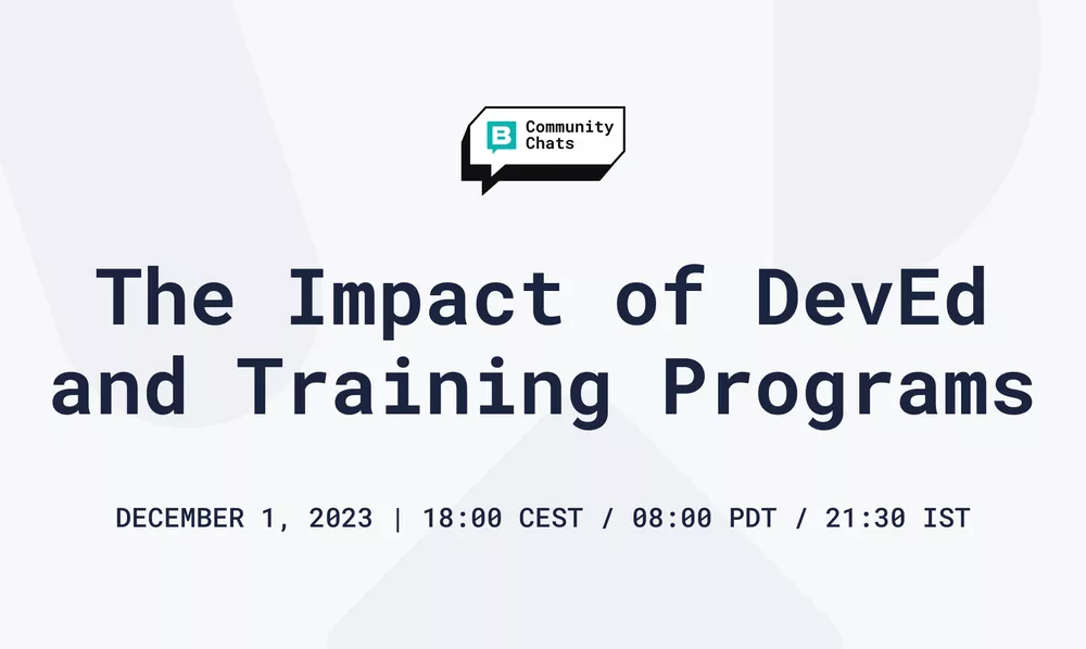 Storyblok Community Chats #8: The Impact of DevEd and Training Programs