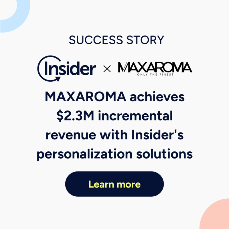 MAXAROMA generated $2.3 Million in incremental revenue through personalization program using Insider