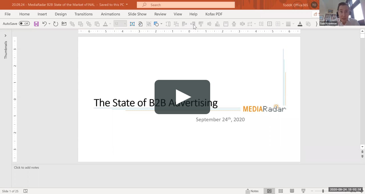 Webinar - Tea With Todd - An Insider's Look at B2B Advertising During the Pandemic - September 24, 2020