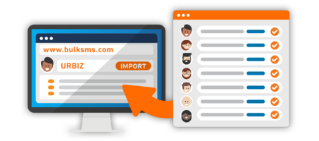 How to import a group of contacts to the Web App