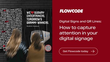 Digital Signs And QR Lines: How To Capture Attention In Your Digital Signage