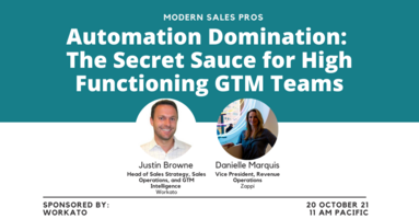 Automation Domination: The Secret Sauce for High Functioning GTM Teams