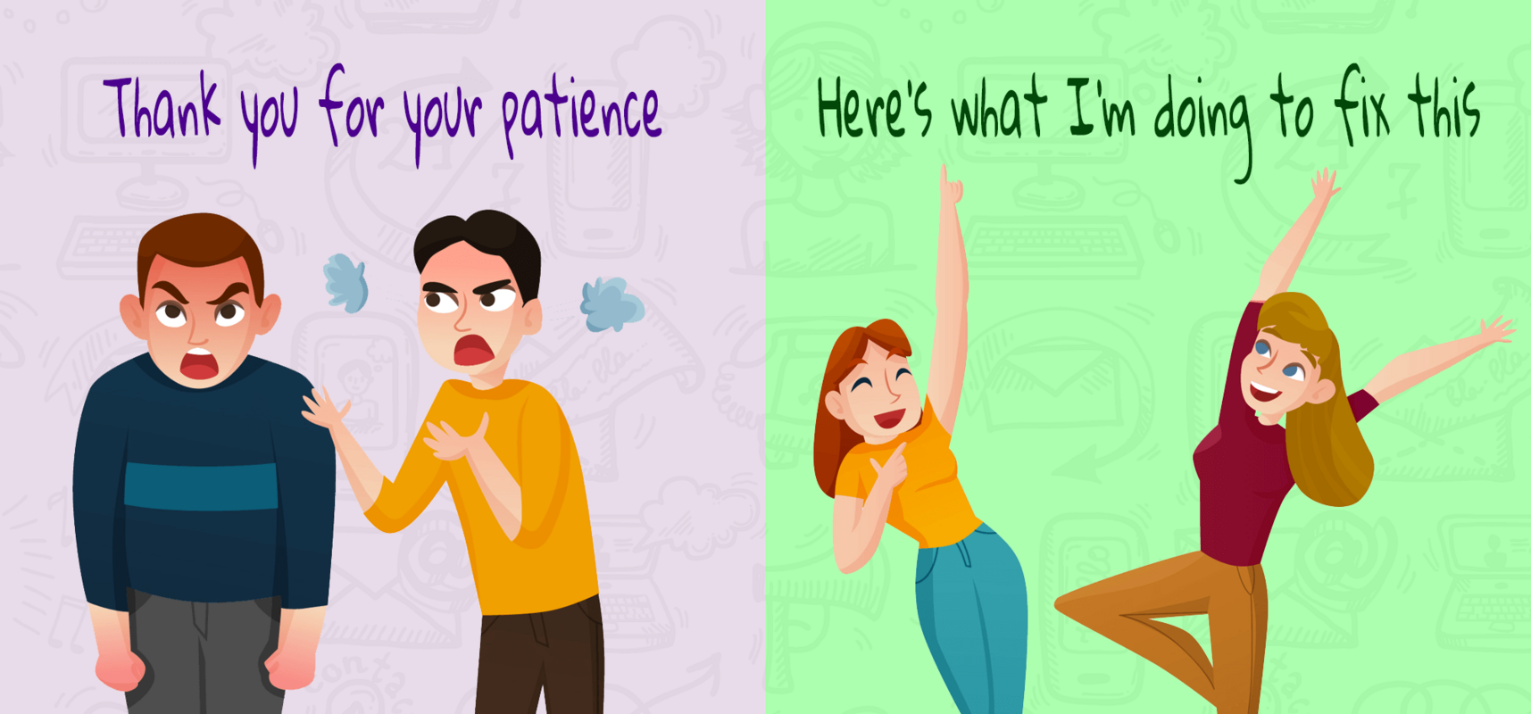 Customers Hate "Thank You For Your Patience" - 8 Better Options