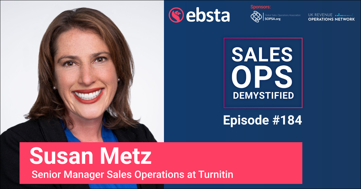 Progression in A Sales Ops Role with Susan Metz