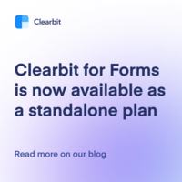 Clearbit for Forms is now available as a standalone plan