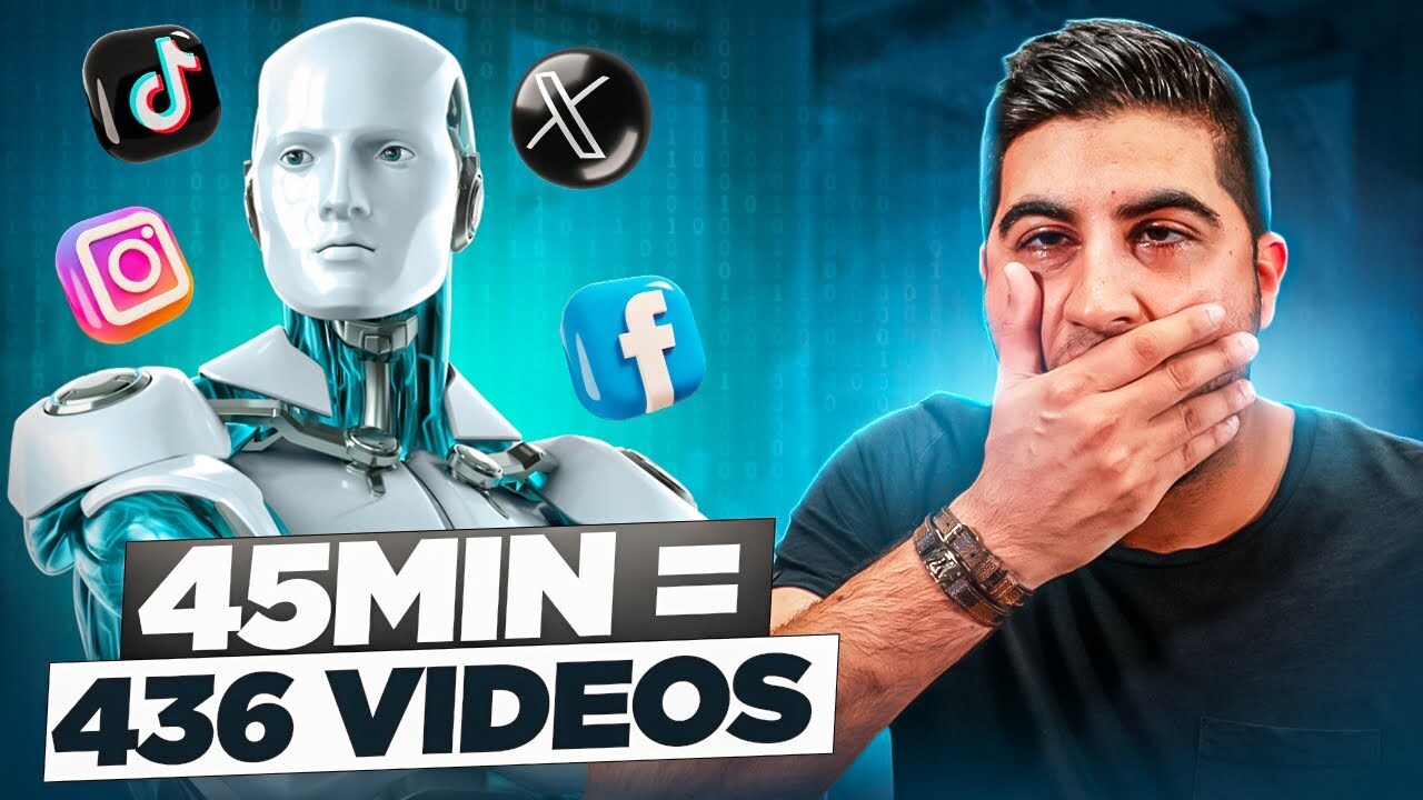 How I Turn 45 Mins Into 436 Videos Using AI (Ultimate AI Content Hack)