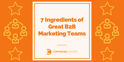 7 Ingredients of Great B2B Marketing Teams