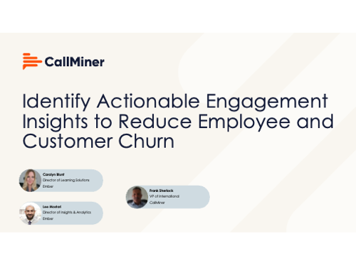 Identify Actionable Engagement Insights to Reduce Employee and Customer Churn featuring Ember