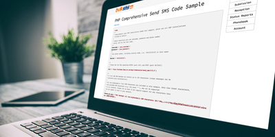 How to integrate with the SMS API from PHP